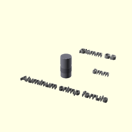 Crimp ferrule render